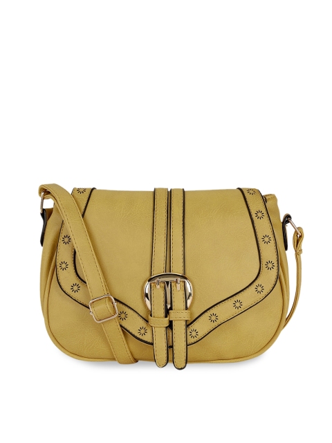 

KLEIO Yellow Solid Sling Bag