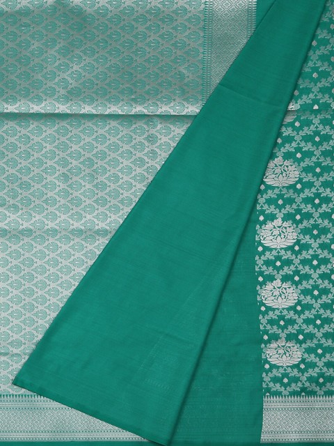 

Pothys Green Solid Art Silk Saree