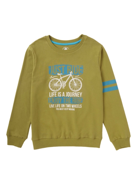 

Cub McPaws Boys Green Printed Sweatshirt