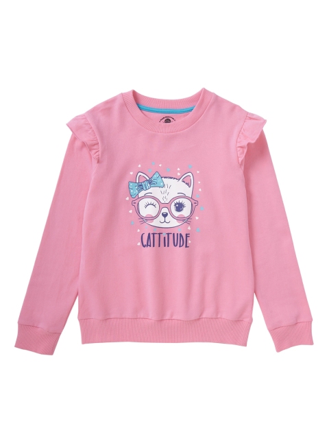 

Cub McPaws Girls Pink Printed Sweatshirt
