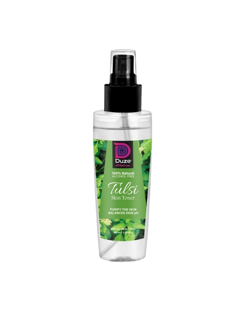 

Duze Tulsi Natural Organic & Chemical Free Mist Spray Skin Toner - 100 ml, Transparent