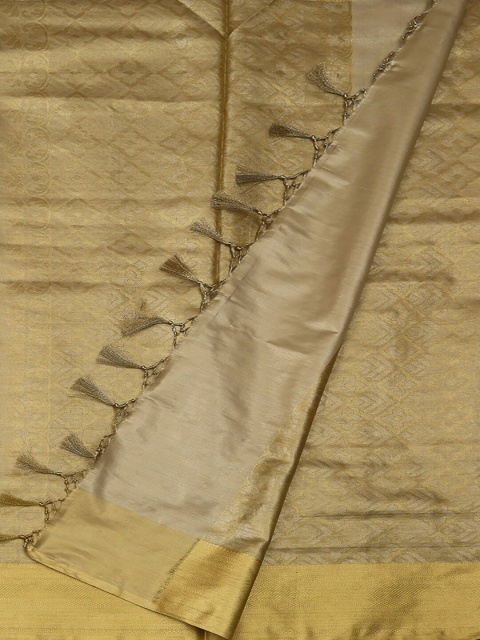 

Pothys Gold-Toned Woven Design Tissue Saree