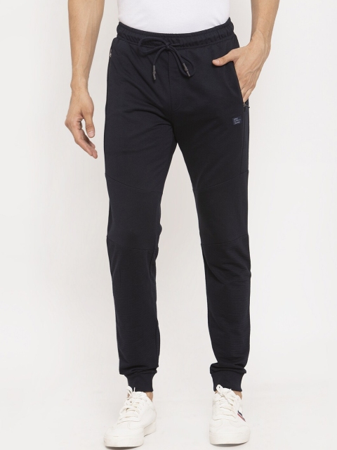 

CONFIDENCE Men Navy Blue Solid Smart Slim-Fit Joggers