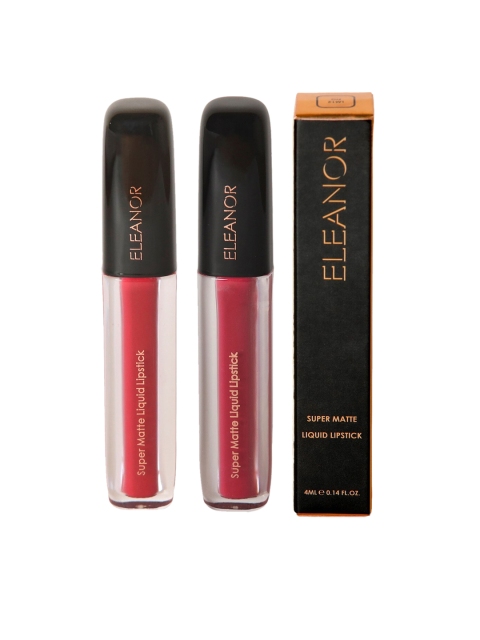

ELEANOR Set of 2 Super Matte Liquid Lipstick LM02_03, Multi