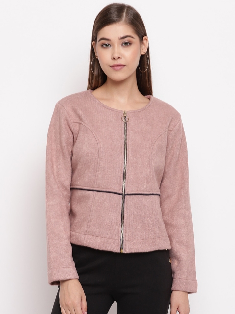 Miss Grace Women Pink Solid Sweatshirt