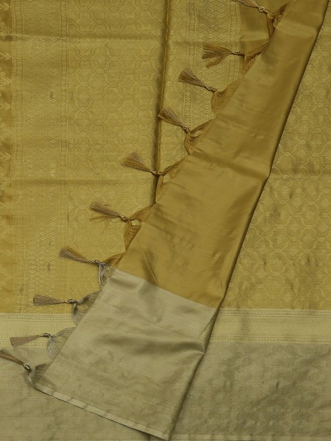 

Pothys Gold-Toned Printed Tissue Saree