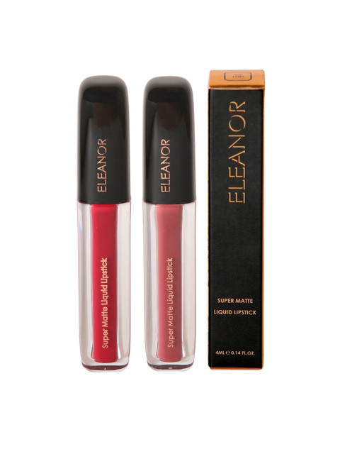 

ELEANOR Set of 2 Super Matte Liquid Lipstick 8ml, Red