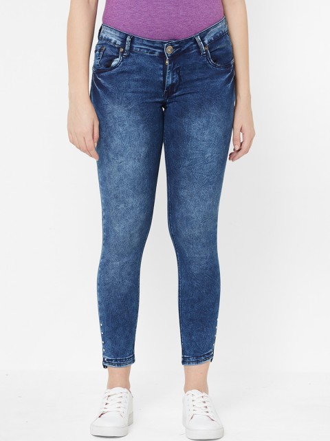 

Juliet Women Blue Slim Fit Low-Rise Clean Look Cropped Jeans