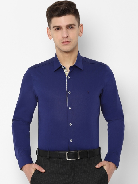 

SIMON CARTER LONDON Men Navy Blue Slim Fit Solid Formal Shirt