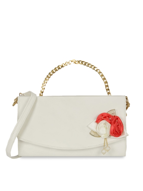 

KLEIO White Solid Sling Bag