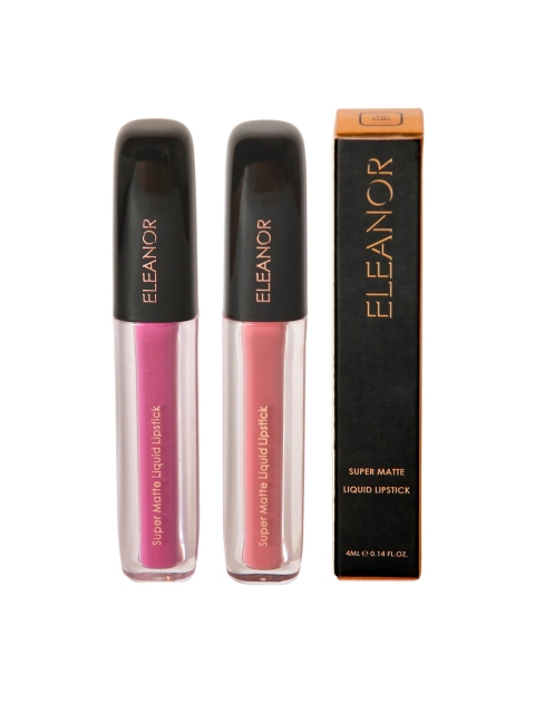 

ELEANOR Set of 2 Super Matte Liquid Lipstick LM01_12, Multi