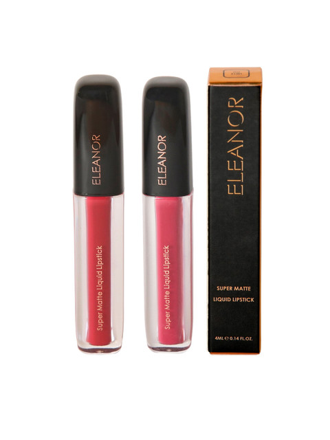 

ELEANOR Set of 2 Super Matte Liquid Lipstick, Multi