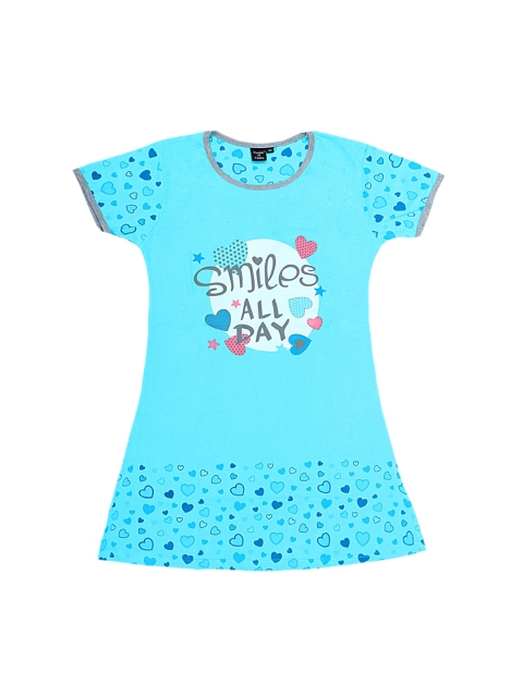 

Todd N Teen Girls Blue Printed Sleep Shirt