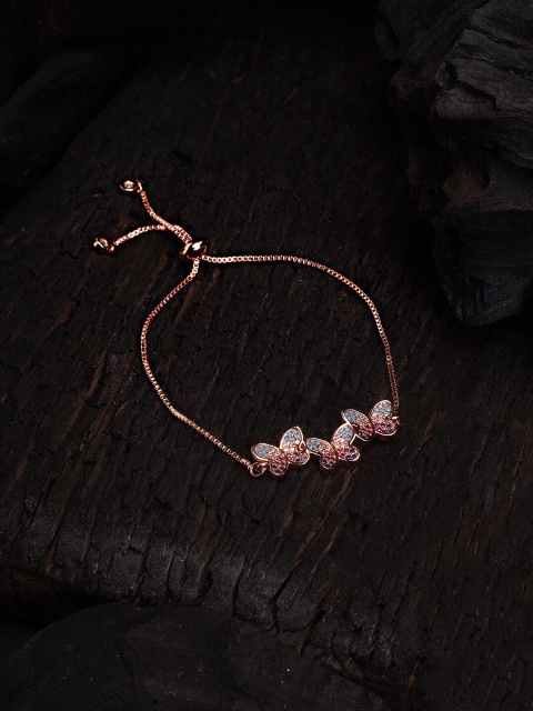 

ELLE Rose Gold-Plated Handcrafted Bangle-Style Bracelet