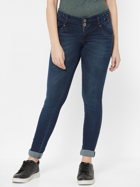 

Juliet Women Navy Blue Skinny Fit Mid-Rise Clean Look Jeans