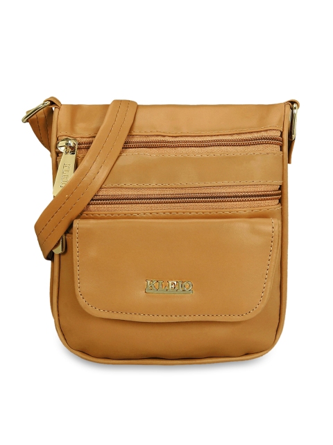 

KLEIO Mustard Yellow Solid Sling Bag