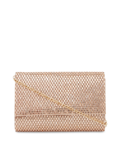 

ALDO Rose Gold Embellished Sling Bag