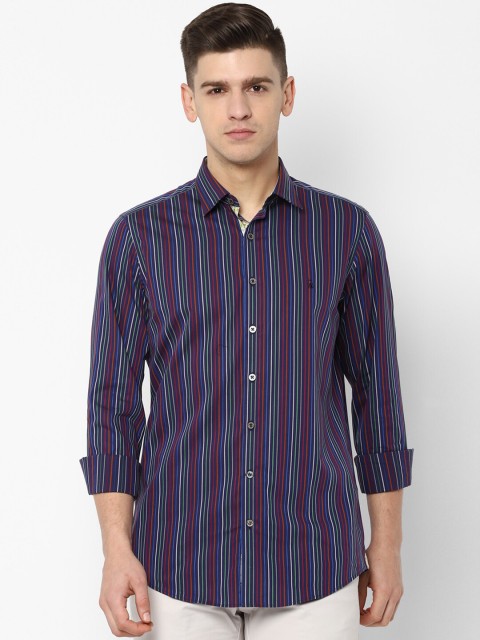 

SIMON CARTER LONDON Men Multicoloured Regular Fit Striped Casual Shirt, Multi