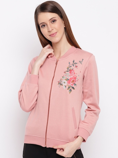 

Miss Grace Women Pink Printed Sweatshirt