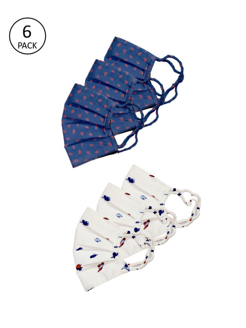 

Bellofox Ross and Marie Face Mask Set of 6, Blue