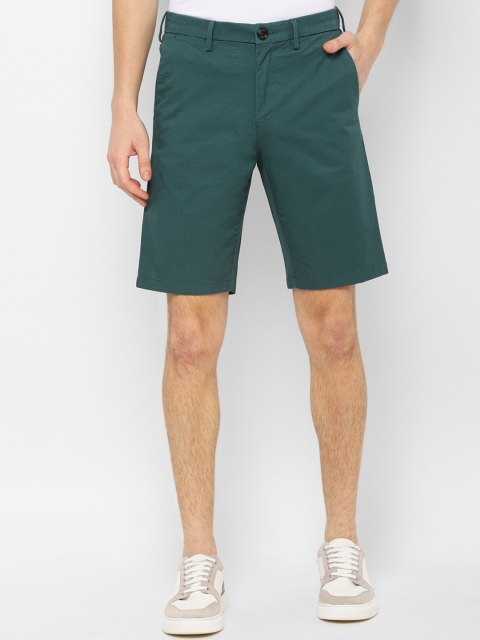 

Allen Solly Men Green Solid Slim Fit Regular Shorts