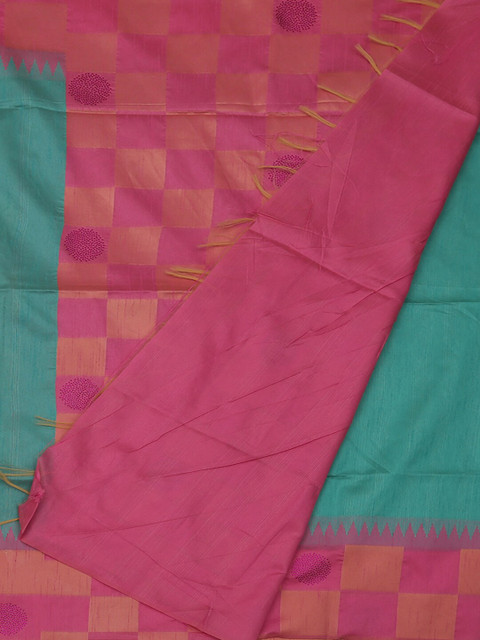 

Pothys Green & Pink Art Silk Woven Design Saree
