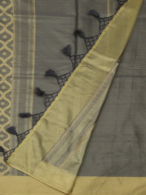 

Pothys Grey & Green Art Silk Woven Design Saree
