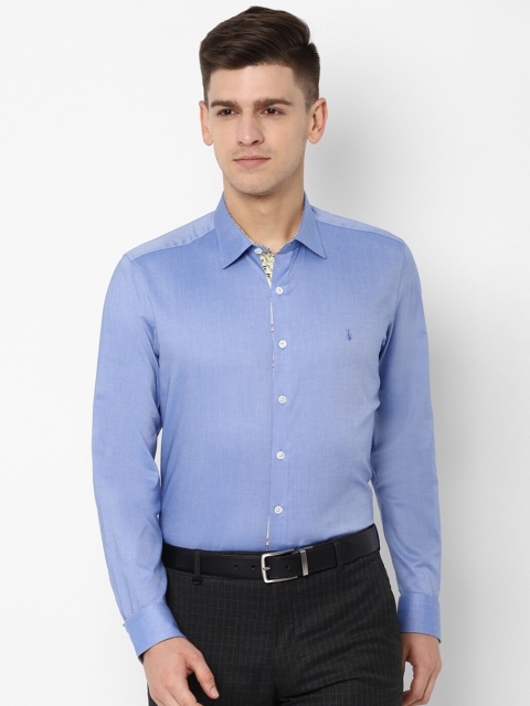 

SIMON CARTER LONDON Men Blue Slim Fit Solid Formal Shirt