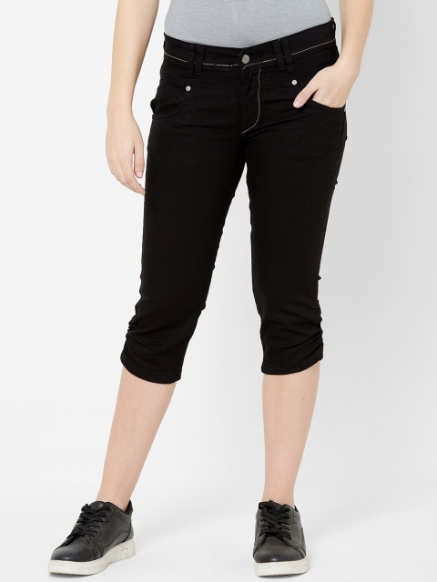 

Juliet Women Black Regular Fit Mid-Rise Clean Look Crop Jeans