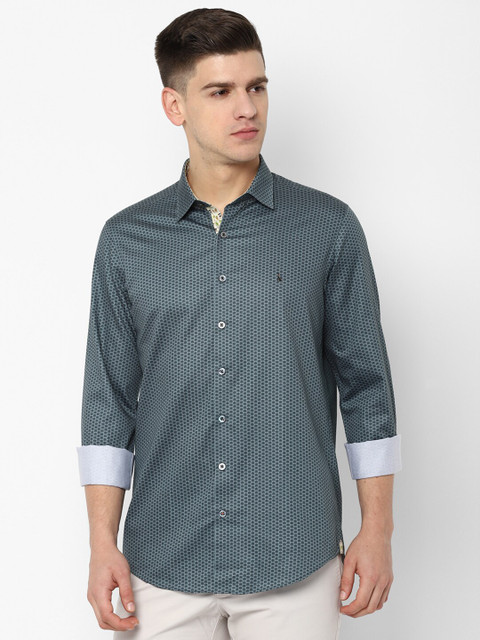 

SIMON CARTER LONDON Men Grey Regular Fit Checked Casual Shirt
