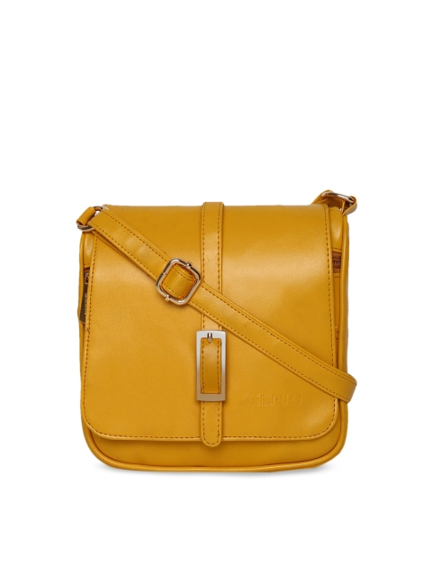 

KLEIO Mustard Solid Sling Bag