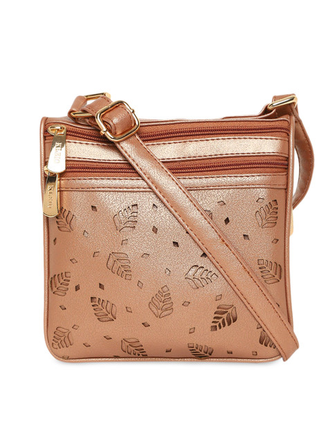 

KLEIO Beige Solid Sling Bag