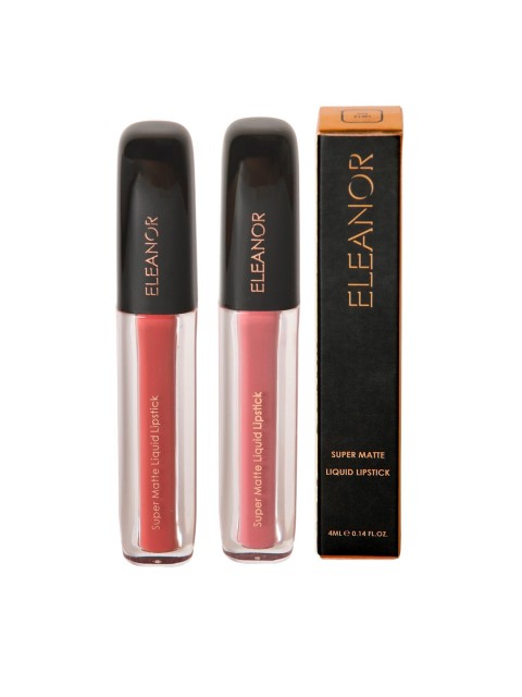 

ELEANOR Set of 2 Super Matte Liquid Lipstick LM10_12, Multi