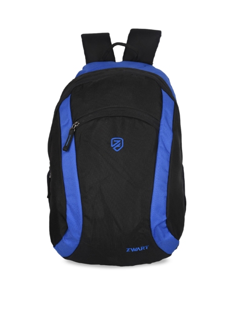 

Zwart Unisex Black & Blue Colourblocked Backpack