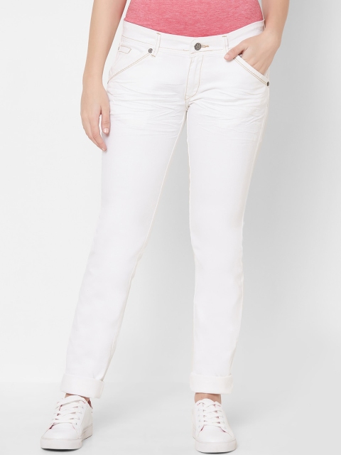 

Juliet Women White Slim Fit Mid-Rise Clean Look Jeans