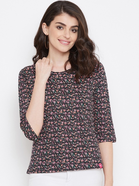 

NEVA Women Black Printed Top