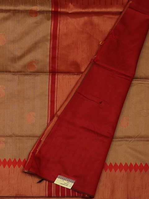 

Pothys Beige & Red Art Silk Woven Design Saree