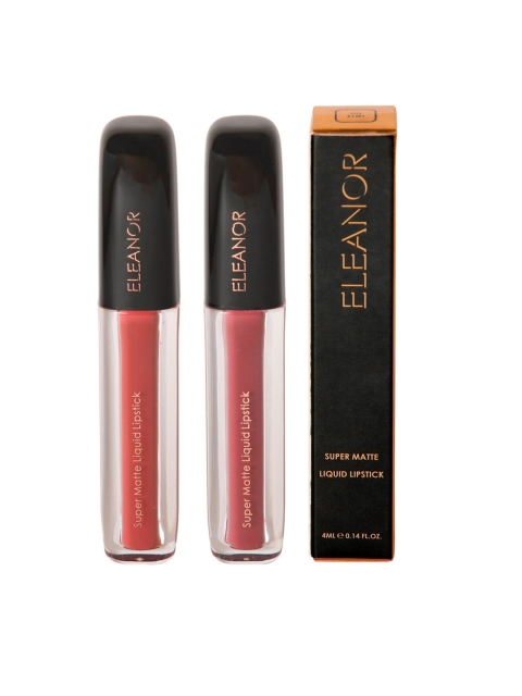 

ELEANOR Set of 2 Super Matte Liquid Lipstick LM10_11, Multi