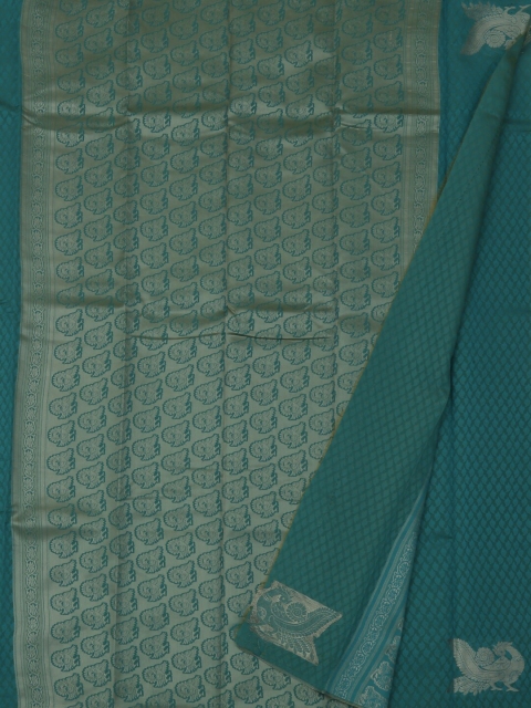 

Pothys Teal Blue Woven Design Art Silk Saree