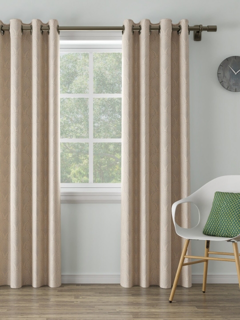 

DDecor Orange Single Door Curtain