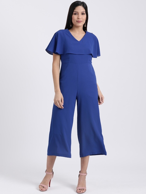 

Zink London Women Blue Solid Culotte Jumpsuit
