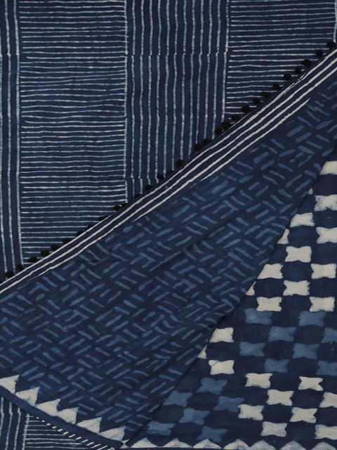 

Pothys Blue Printed Pure Cotton Saree