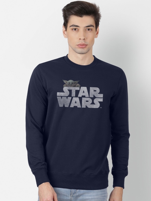 

Free Authority Men Navy Blue & Off-White Star Wars Print Sweatshirt