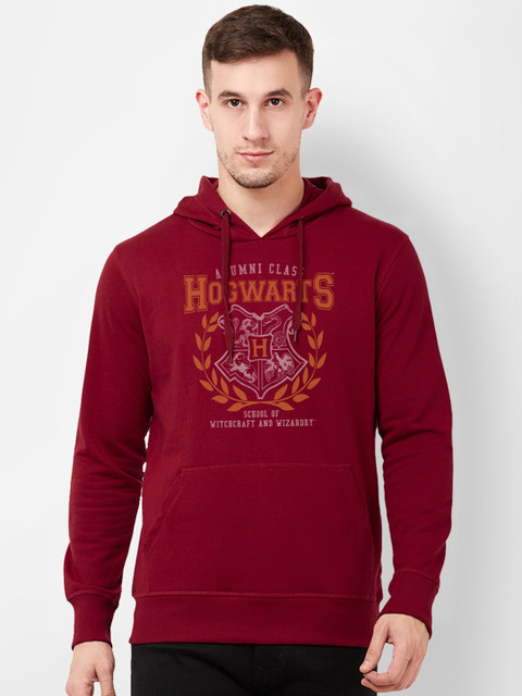 

Free Authority Men Red & Orange Harry Potter Printed Hooded Sweatshirt