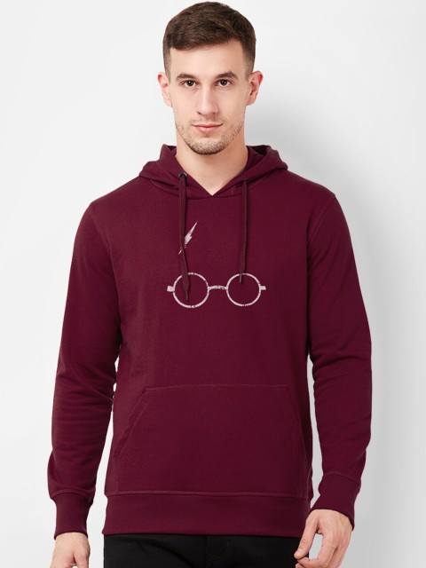 

Free Authority Men Burgundy & Grey Harry Potter Printed Hooded Sweatshirt