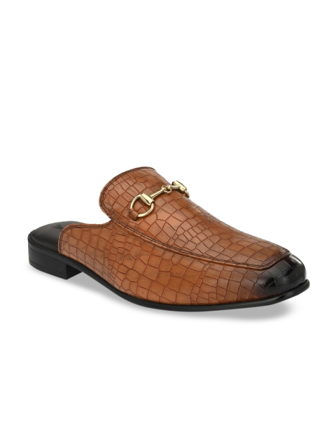 

San Frissco Men Camel Brown Textured Loafers