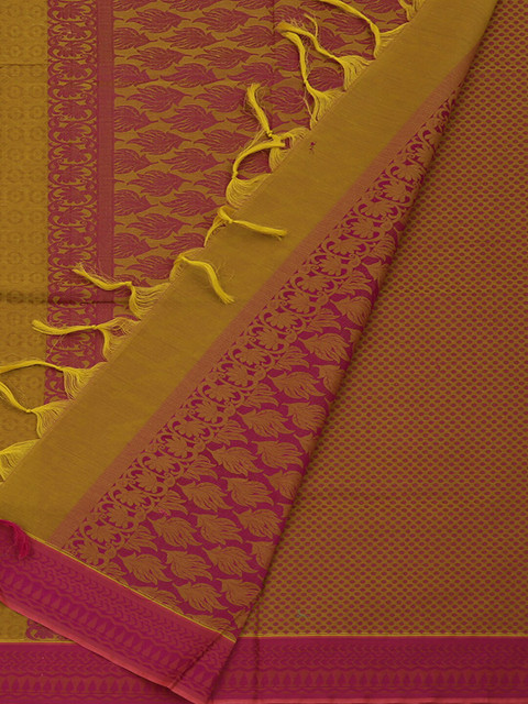 

Pothys Olive Green Woven Design Pure Cotton Saree