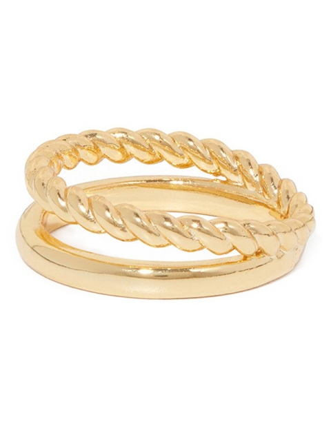 

Forever New Set Of 2 Gold-Plated Nina Adjustable Finger Ring