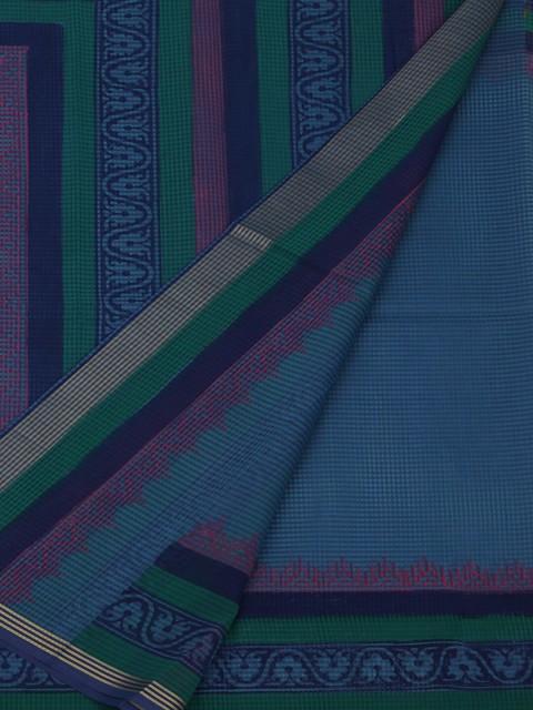 

Pothys Blue Woven Design Cotton Blend Saree