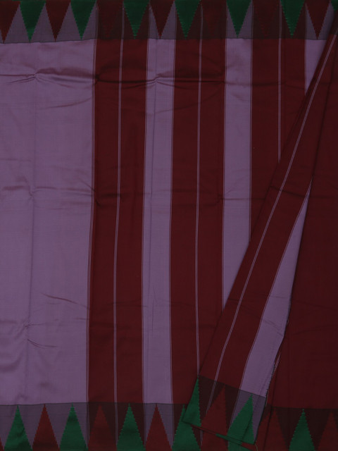 

Pothys Lavender & Maroon Art Silk Solid Saree
